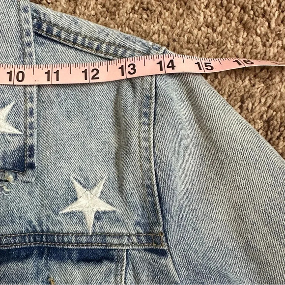 PISTOLA‎ BRANDO STAR EMBROIDERY DENIM JACKET - ZODIAC XS - Picture 13 of 16
